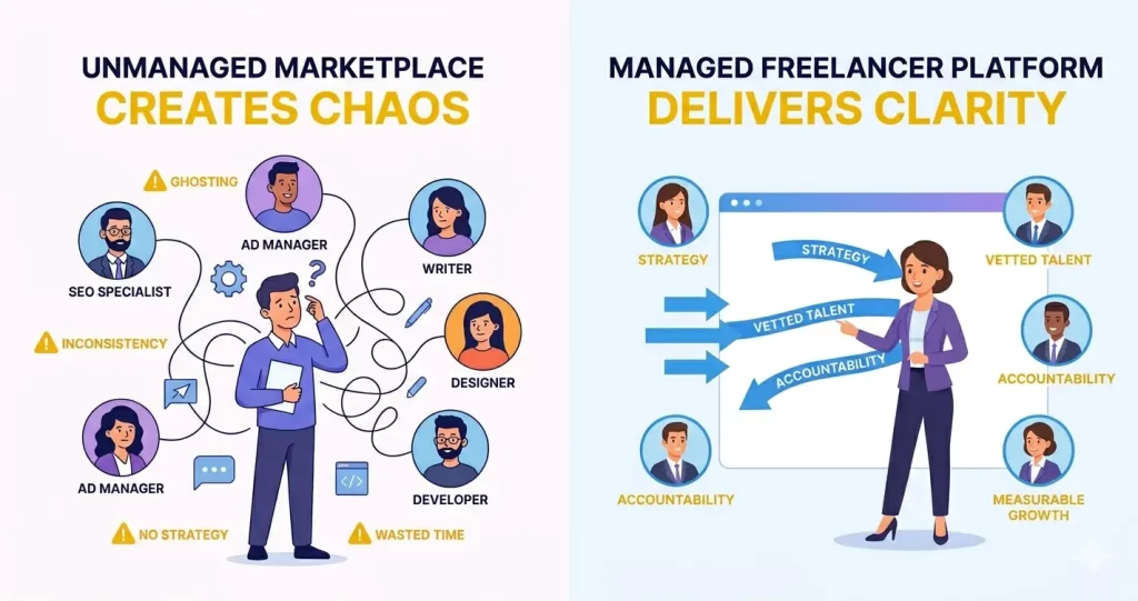 managed freelancer platform
